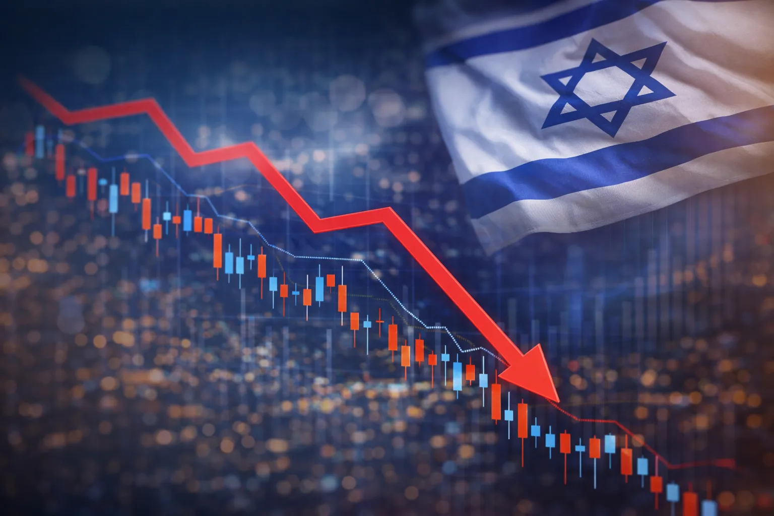 انخفاض مؤشرات الأسهم في إسرائيل وسط تراجع واسع لأسهم المؤسسات